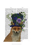 Fox Mad Hatter Framed Print