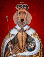 Dachshund Queen Framed Print