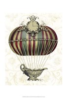 Baroque Balloon with Clock Fine Art Print