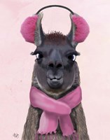 Chilly Llama Pink Fine Art Print