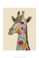 MultiColoured Giraffe Fine Art Print