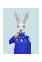 Rabbit In Sweater Framed Print