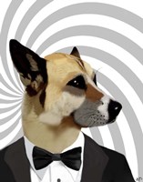 Debonair James Bond Dog Fine Art Print