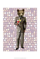 Bear With Cocktail Fine Art Print