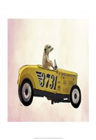 Meerkat in Hot Rod Fine Art Print