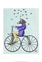 Zebra On Bicycle Fine Art Print