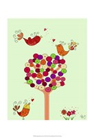 Orange Button Tree Fine Art Print