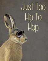 Too Hip To Hop Grey Fine Art Print