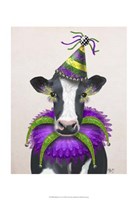 Mardi Gras Cow Fine Art Print