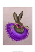 Mardi Gras Hare Framed Print