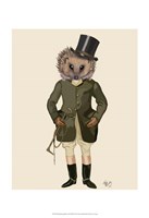 Hedgehog Rider Full Framed Print