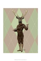 Fencing Deer Full Fine Art Print