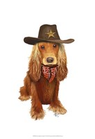 Cocker Spaniel Cowboy Framed Print