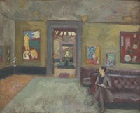 Room in the Second Post-Impressionist Exhibition in 1912 Fine Art Print