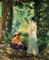 Two Women in a Landscape Fine Art Print