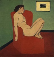 Woman Seated in an Armchair Fine Art Print