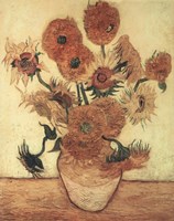 Vase With Sunflowers Fine Art Print