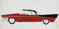 Car, c.1959 (red) Fine Art Print
