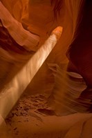 Sunbeam Penetrates Dusty Air of Lower Antelope Canyon, Arizona Fine Art Print