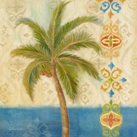 Ikat Palm II Framed Print