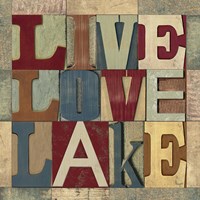 Lake Living Printer Blocks II Fine Art Print