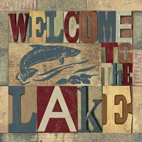 Lake Living Printer Blocks IV Fine Art Print