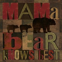 At the Lodge Printer Blocks I Framed Print