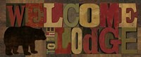 Welcome to the Lodge Panel Fine Art Print
