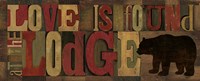 Love at the Lodge Panel Fine Art Print