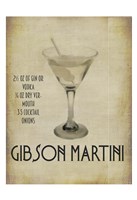 Gibson Martini Fine Art Print