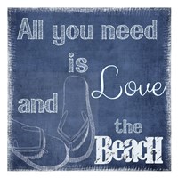 Love And The Beach Fine Art Print