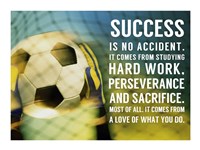 Success Soccer Quote Fine Art Print