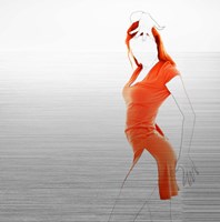 Orange Dress Fine Art Print