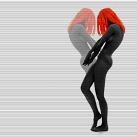 Alice In Mirror Framed Print