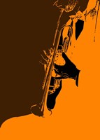 Jazz Orange 2 Fine Art Print