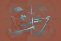 Violinist Brown Fine Art Print