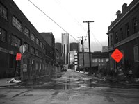 Road To Gm Headquarters Fine Art Print