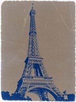 Eiffel Tower Blue Fine Art Print