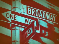 New York Broadway Sign Fine Art Print