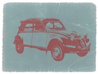 Citroen 2CV Red Fine Art Print