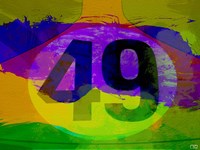 Number 49 Porsche Watercolor Fine Art Print