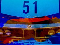 Bmw Racing Colors Fine Art Print