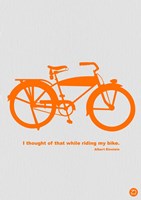 I Thought Of That While Riding My Bike Fine Art Print