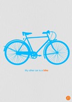 My Other Car Is A Bike ( Blue) Fine Art Print