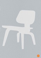 Eames White Plywood Chair Fine Art Print