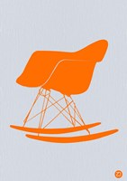 Orange Eames Rocking Chair Fine Art Print