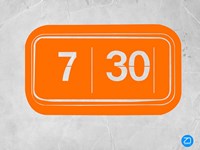 Orange Alarm Clock Fine Art Print