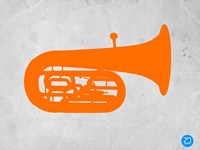 Orange Tuba 2 Fine Art Print