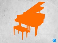 Orange Piano Fine Art Print