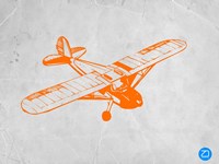 Orange Plane 2 Fine Art Print
